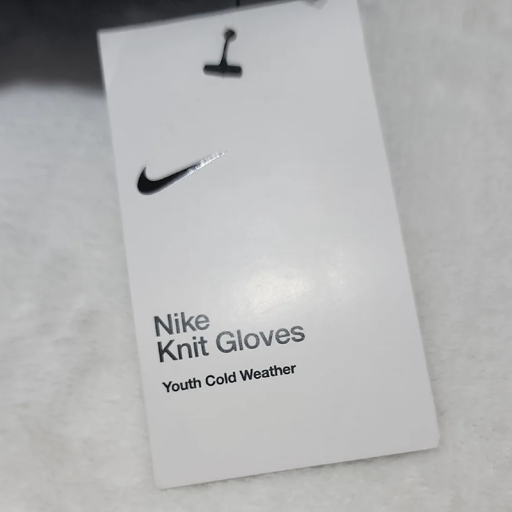 Youth Blue Nike Knit Gloves L-XL